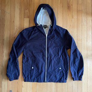 J. Crew Men's Navy Blue Rain Jacket